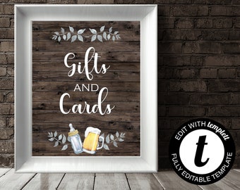 A Baby Is Brewing Gifts and Cards Sign Gifts and Cards Baby Shower Sign Baby Shower Gift Table Sign Cards and Gift Sign Baby Shower Sign