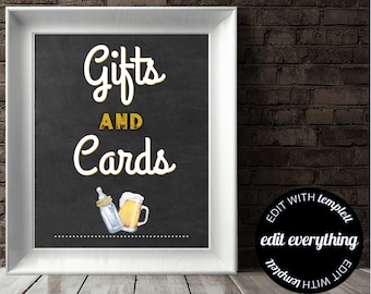A Baby Is Brewing Gifts and Cards Sign Gifts and Cards Baby Shower Sign Baby Shower Gift Table Sign Cards and Gift Sign Baby Shower Sign