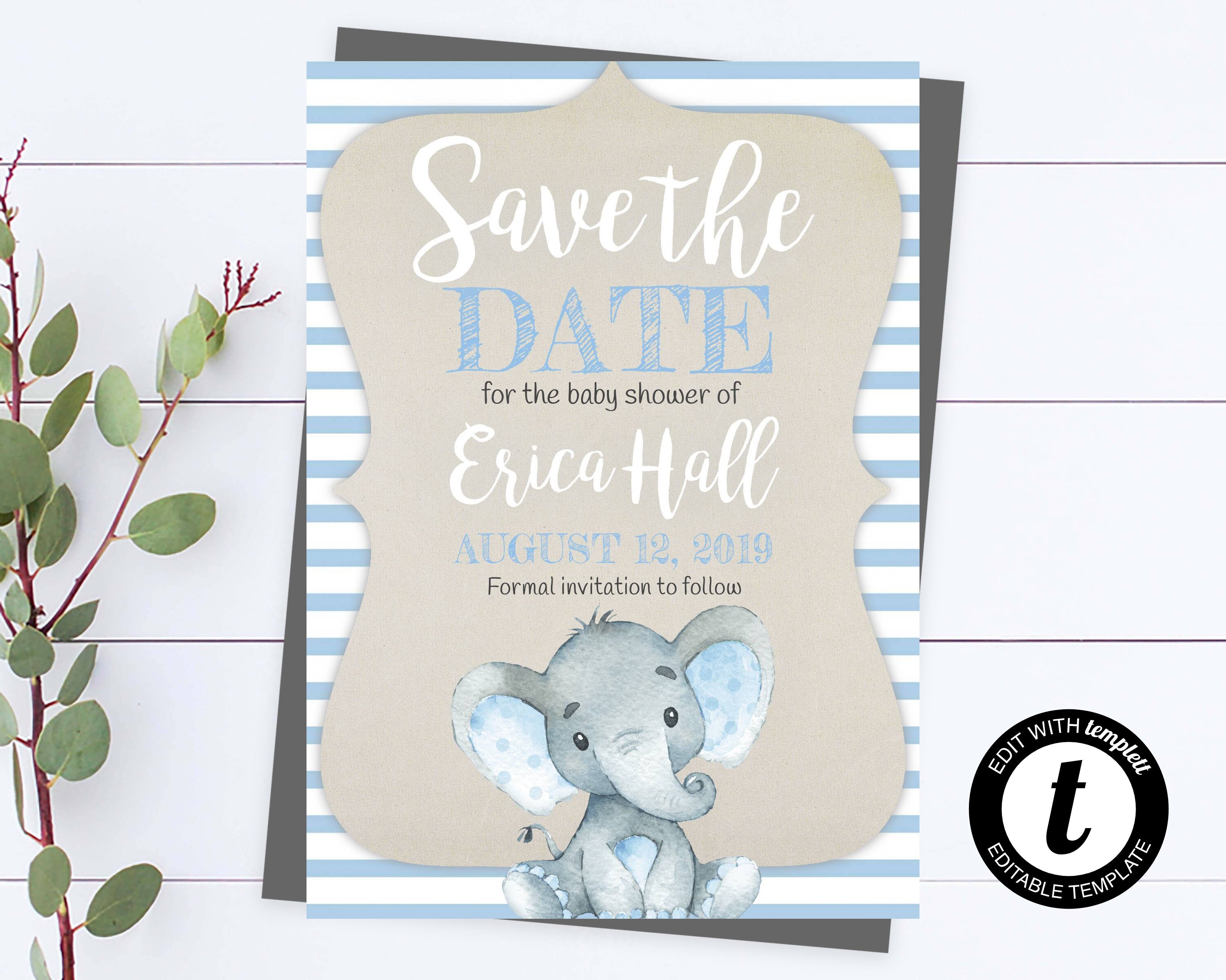 Save the date baby shower cards sales