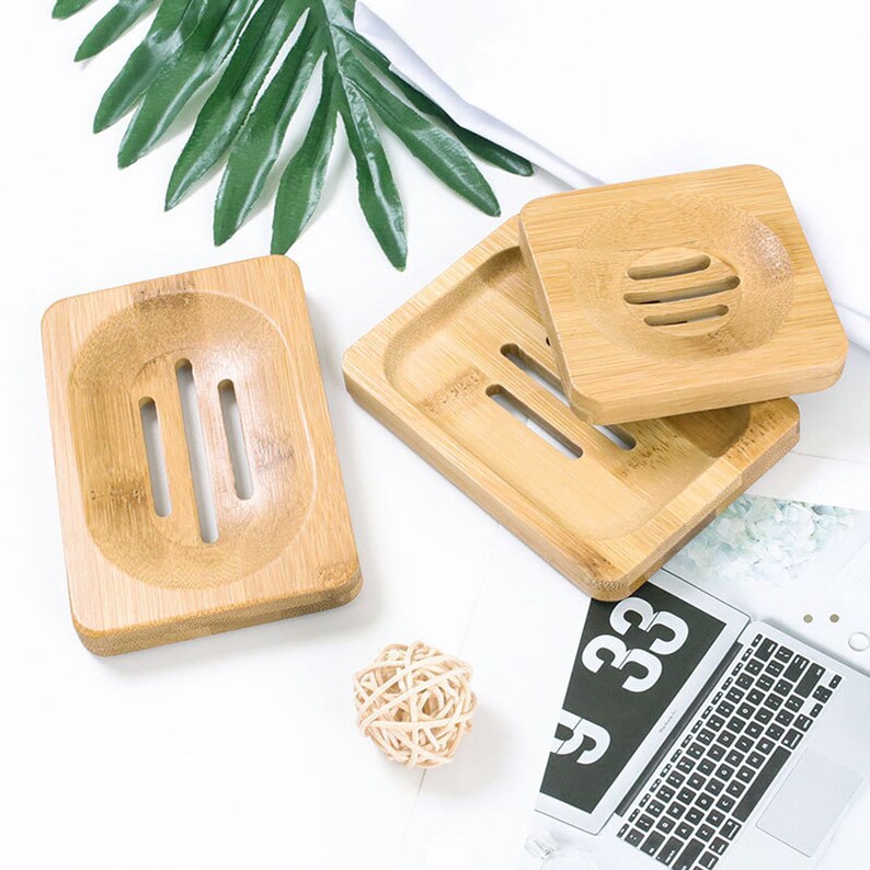Bamboo Wood Soap Dishes Wooden Soap Dish Gift for New House Etsy