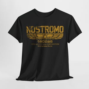 Nostromo 001 Sci Fi Horror T-Shirt | Retro Shirt | Weyland Yutani | Graphic Tee | Heavy Cotton Tee