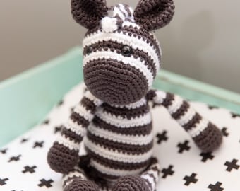 Crochet Zebra, Stuffed Zebra, Amigurumi Zebra, Crochet Animal, Crochet Baby Decor, Nursery Decor