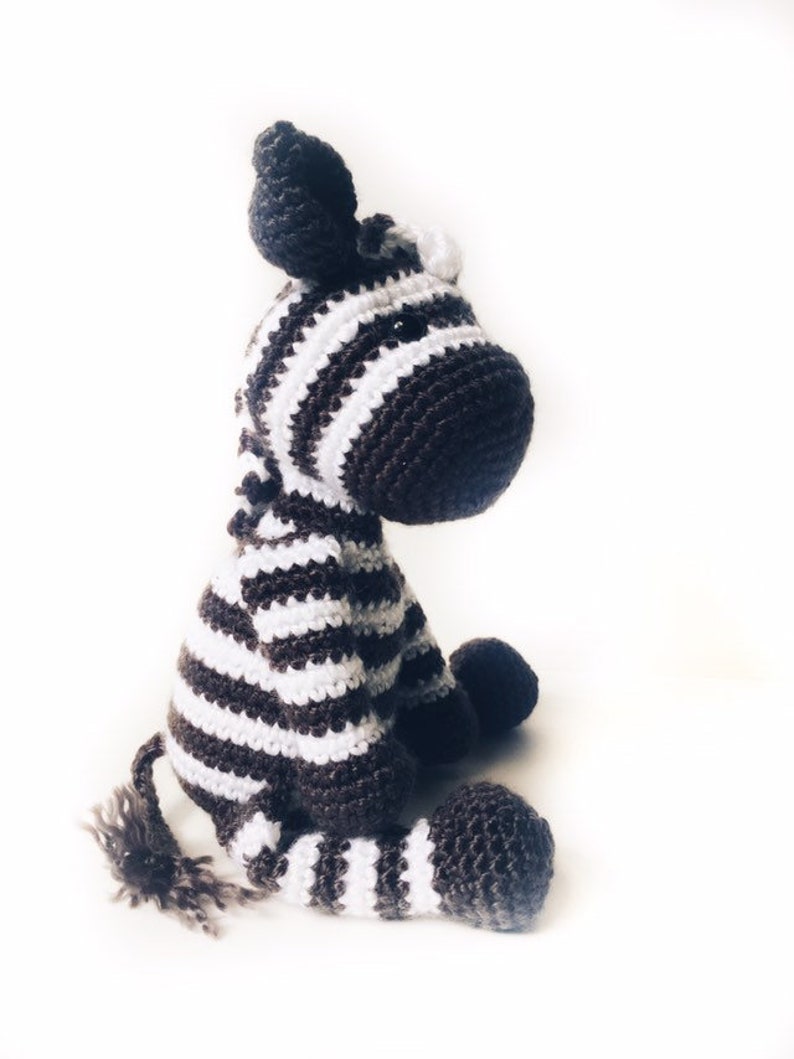 Crochet Zebra Stuffed Zebra Amigurumi Zebra Crochet Animal Etsy