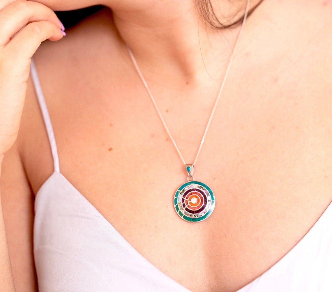 Handmade Peruvian jewelry Apu 950 Sterling silver large Etsy