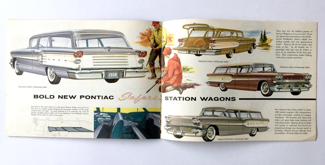 Rare 1958 Pontiac Car Brochure Canadian Pontiac Dealer image 8