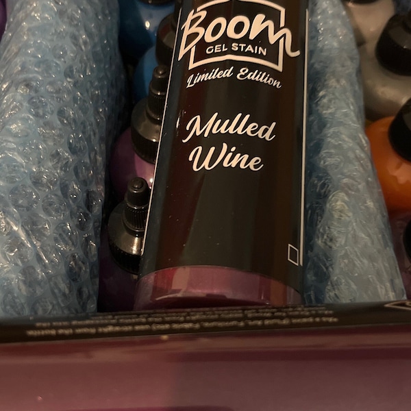 Boom Gel Stain Mulled Wine Limited Edition.
