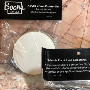Boom Acrylic Drinks Coaster Set (4)
