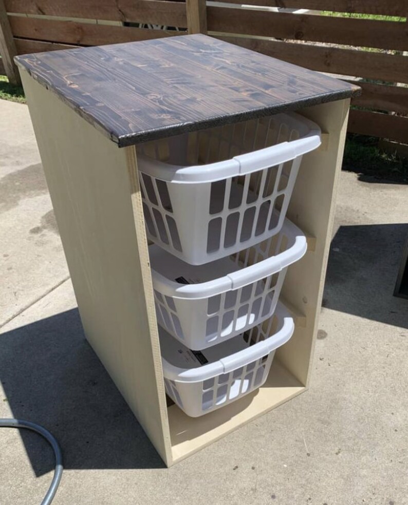 Wooden Laundry Basket Holder Laundry Basket Organizer Etsy