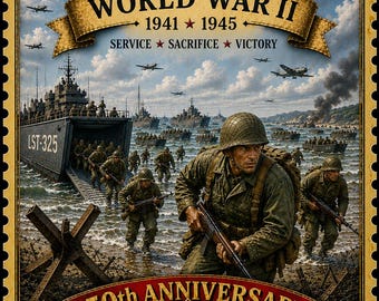 第二次世界大戦250周年記念愛国的な壁掛けアート第二次世界大戦兵士ポスターヴィンテージミリタリー装飾