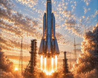 ロケット打ち上げ 離陸 ウォールアート 宇宙探査 軌道ミッション 天文学装飾 宇宙デジタルダウンロード