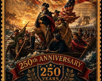 アメリカ独立戦争250周年記念ヴィンテージウォールアートプリント愛国的なアメリカ独立ポスターダウンロード
