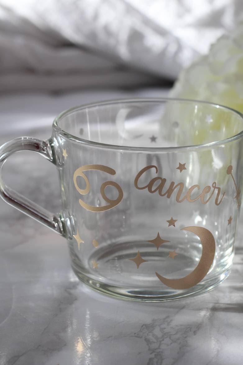 Tasse Horoscope, Tasse Mug, Zodiac Tasse Personnalisée, Boissons Chaudes/Froides Verre Custom Cup, P