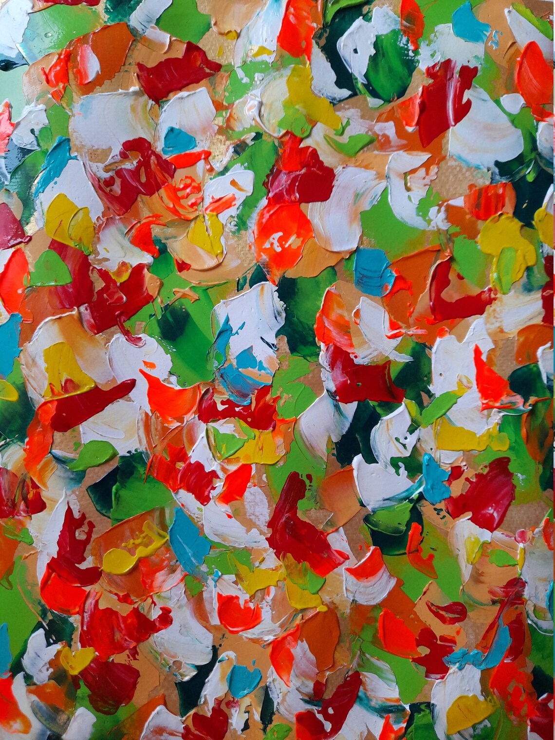 Acrylic painting acrylic painting abstract spatula technique Etsy