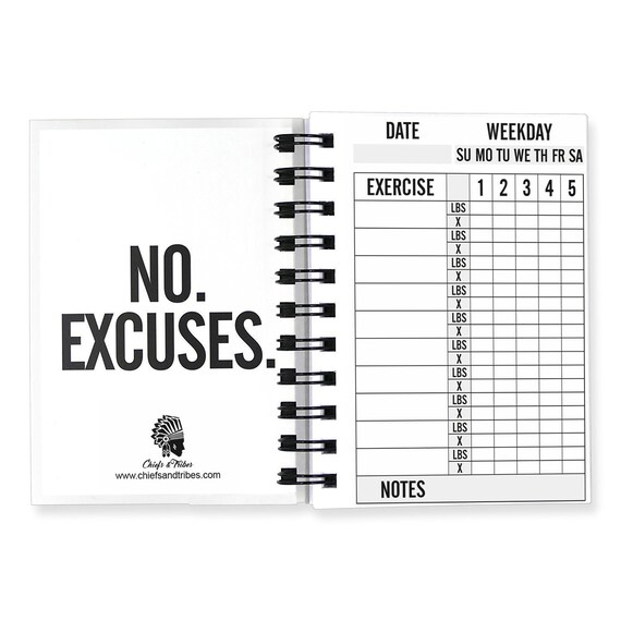 chiefs tribes fitness planner i workout journal for 200 etsy workout logbook