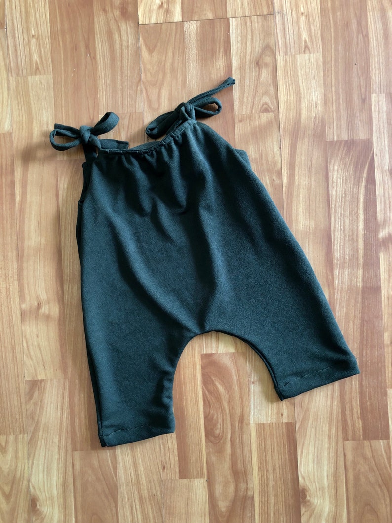 Baby girl Romper Oliver Romper Green baby romper Spring romper Handmade baby romper RTS Stella Romper
