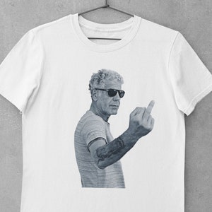 Anthony Bourdain Middle Finger Shirt Original - Etsy