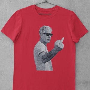 Anthony Bourdain Middle Finger Shirt Original - Etsy