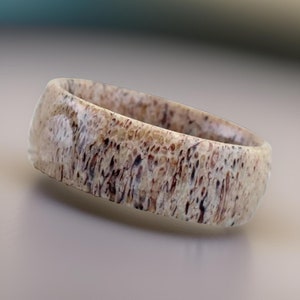 Genuine Deer Antler Ring, Elk Antler Ring, Moose Antler Ring, Unique Outdoor Ring, Antler Engagement Rings, Antler Wedding Rings