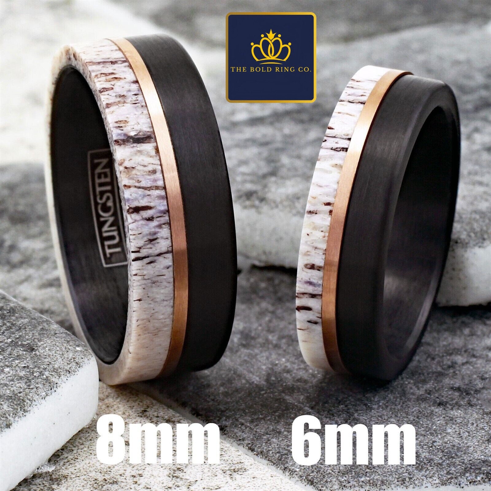 Tungsten Wedding Bands Set, Tungsten Wedding Ring, Promise Wedding Bands,  His and Her Promise Rings, Couple Ring, His and Hers Match Set 