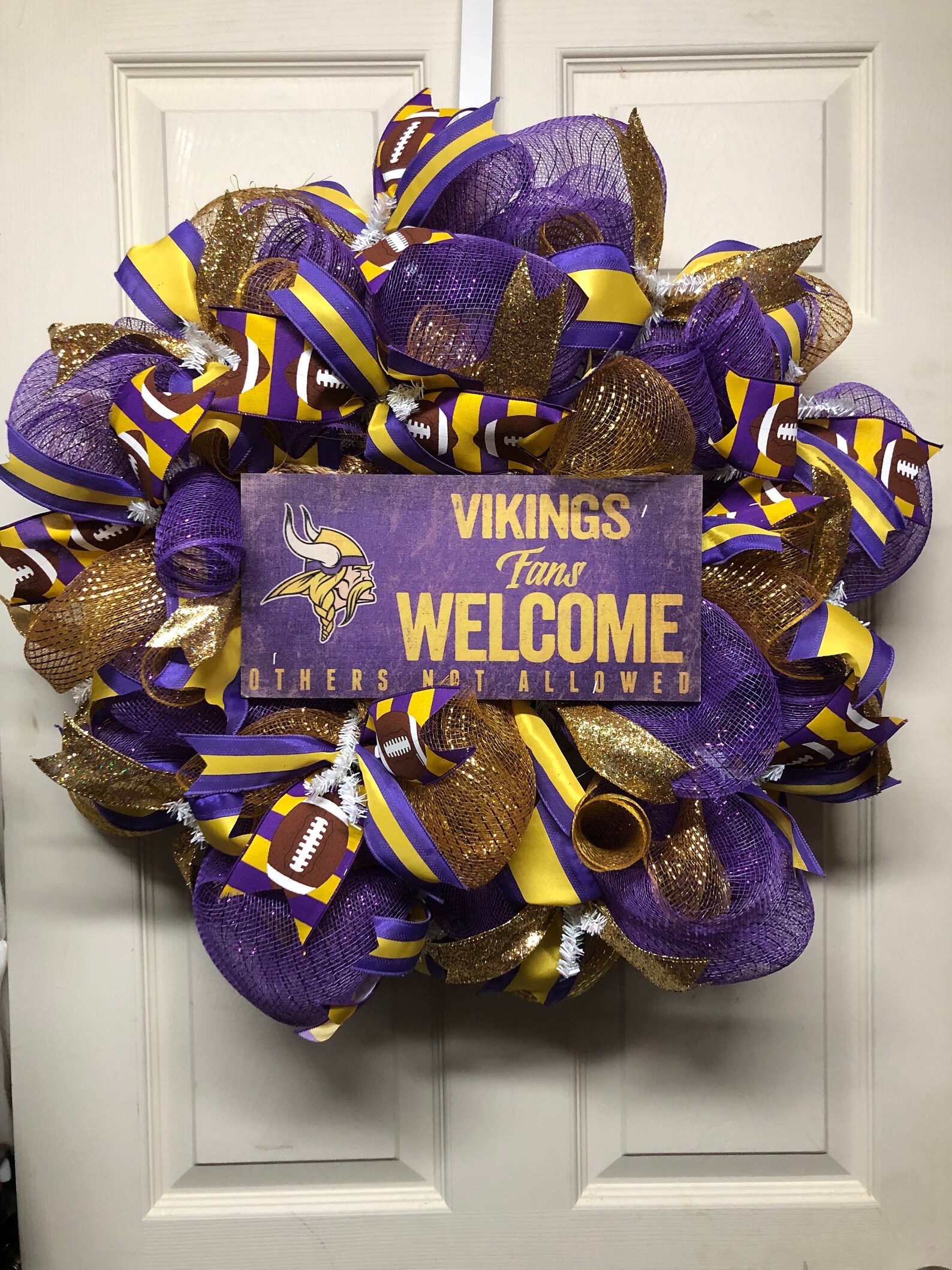 Minnesota Vikings Wreath | Etsy