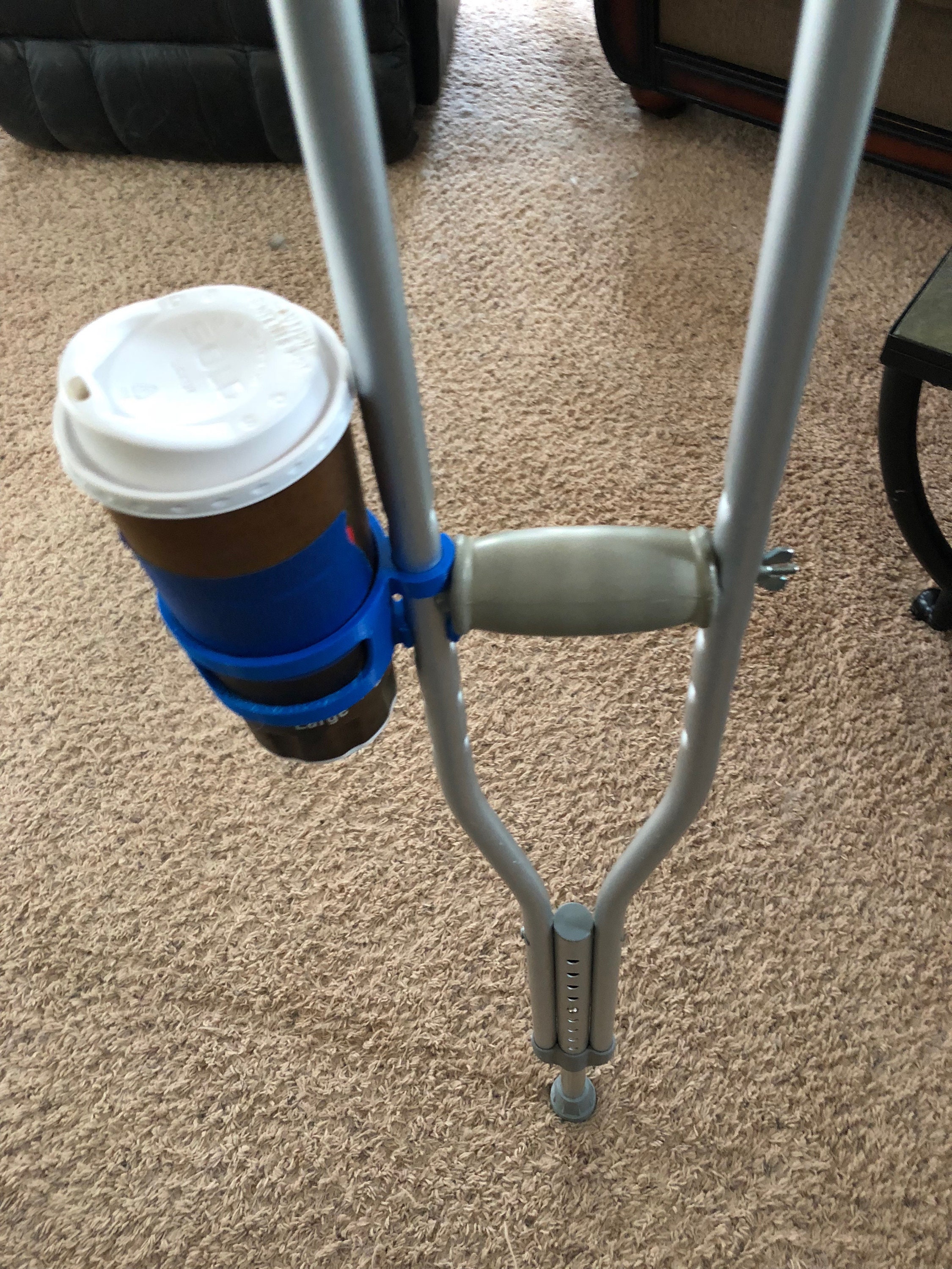 Cup Holder for Crutches. 