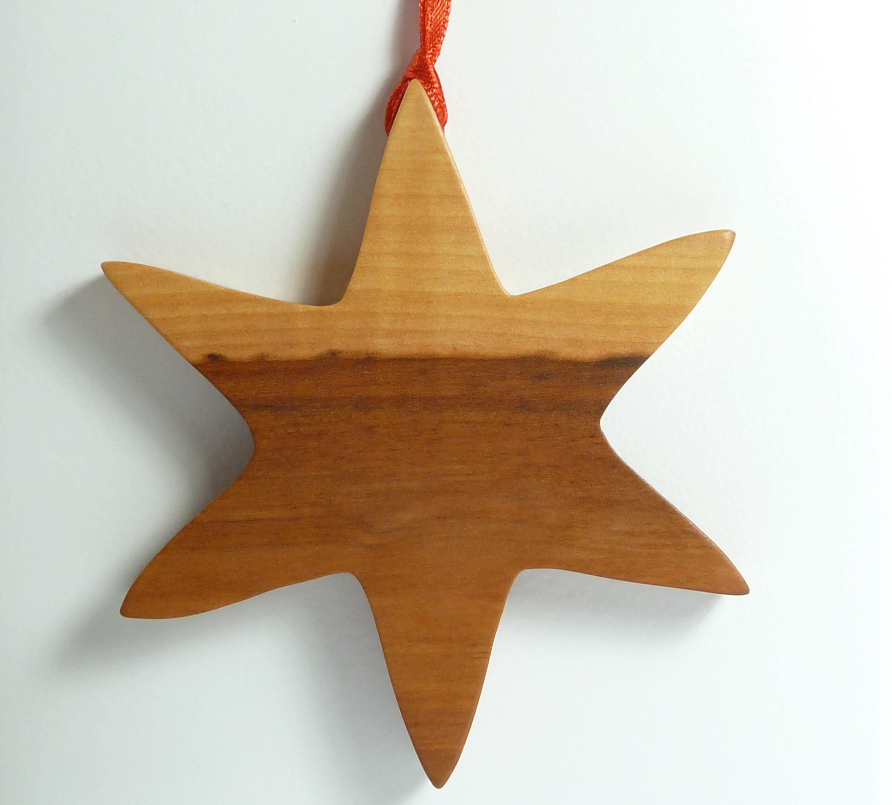 Großer Stern Aus Apfelholz Weihnachtsstern Baumschmuck