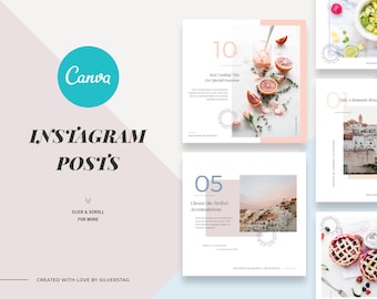 CANVA フード＆トラベル Instagram 投稿 - CANVA 最適化されたクリエイティブ、モダン、フード、トラベル、ファッション、インフルエンサー、写真 Instagram テンプレート