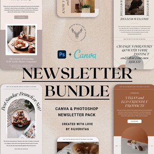 PS & Canva Newsletter Templates Bundle
