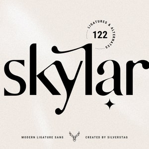 skylar - modern ligature sans font