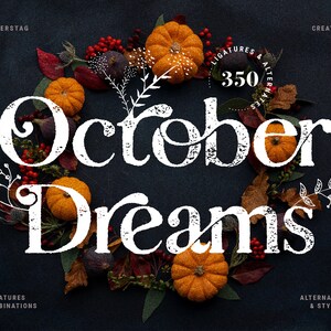 October Dreams - Hand-Drawn Serif Font Pack