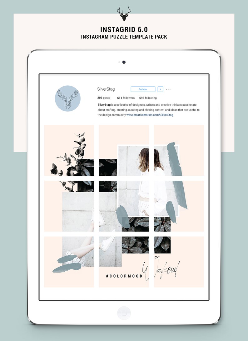 image 4 - instagrid 4 0 instagram puzzle instagram templates creative!    market
