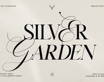 Silver Garden - Nostalgic Font Duo