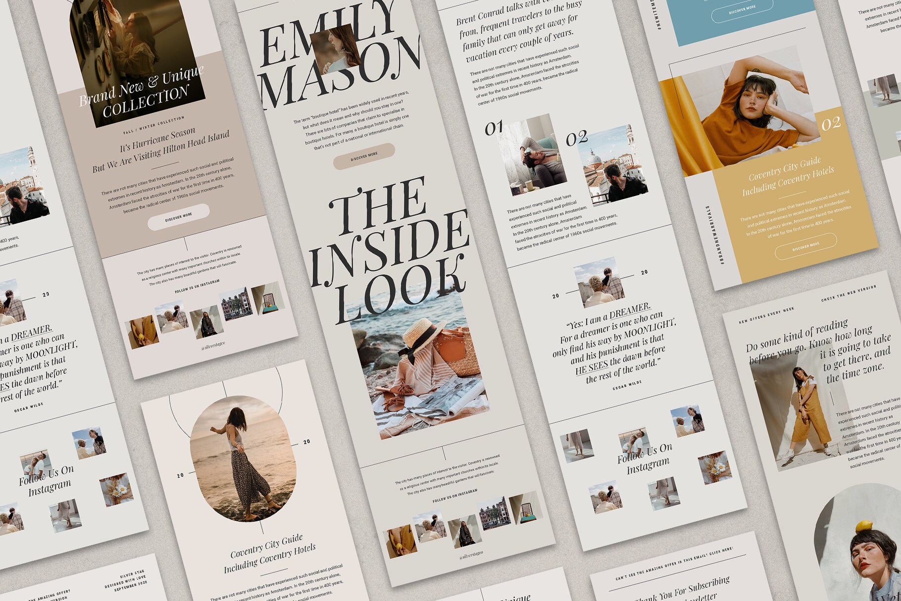 Bella Chic & Modern Newsletter Templates - Etsy