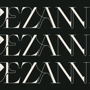 CEZANNE - Modern Ligature Serif Font