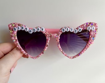 Pink Birthday Sunglasses