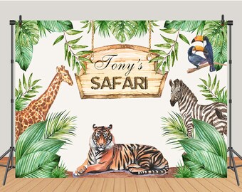 jungle backdrop etsy