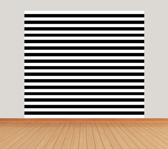 Black and White Striped Backdrop for Photography Party Photo Etsy