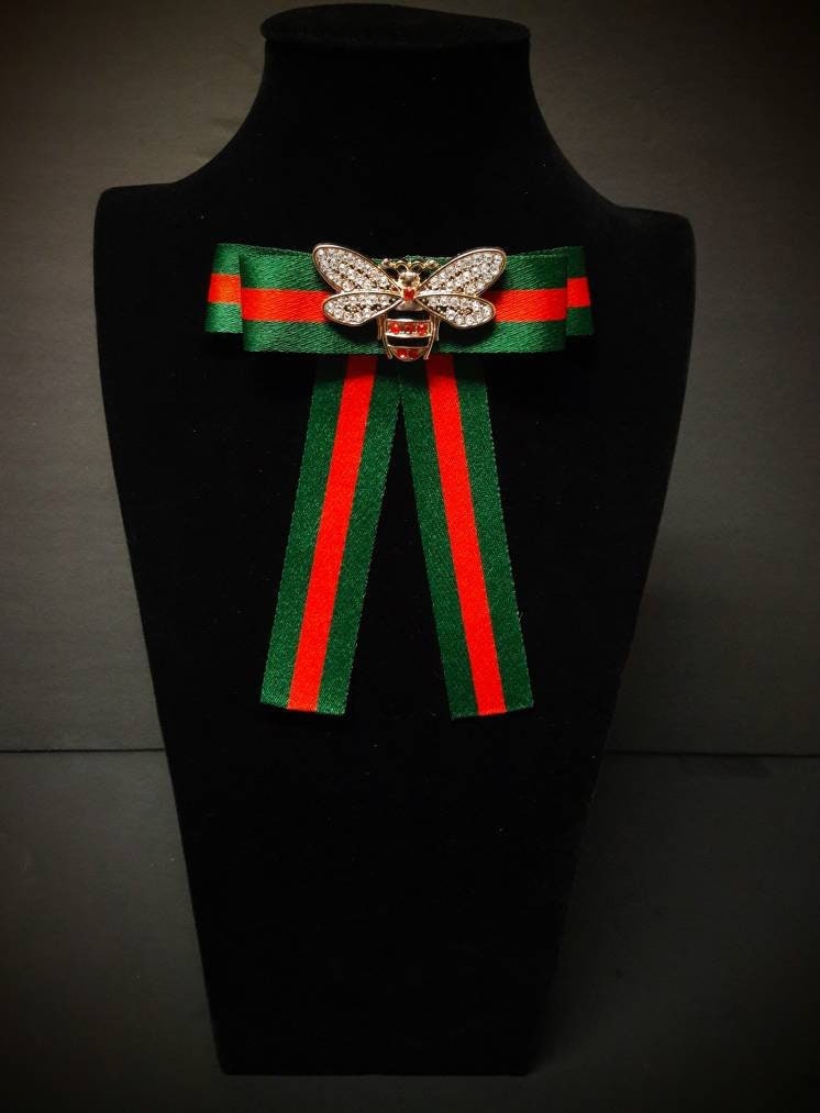 Gucci Inspired Women's Bow Brooch Female Bow Tie Red Etsy