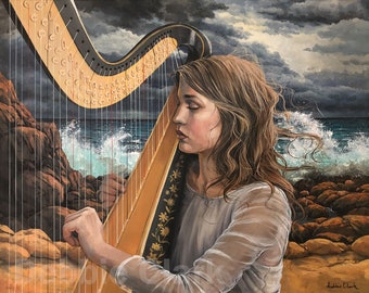Limited Edition Giclee Print - The Harpist