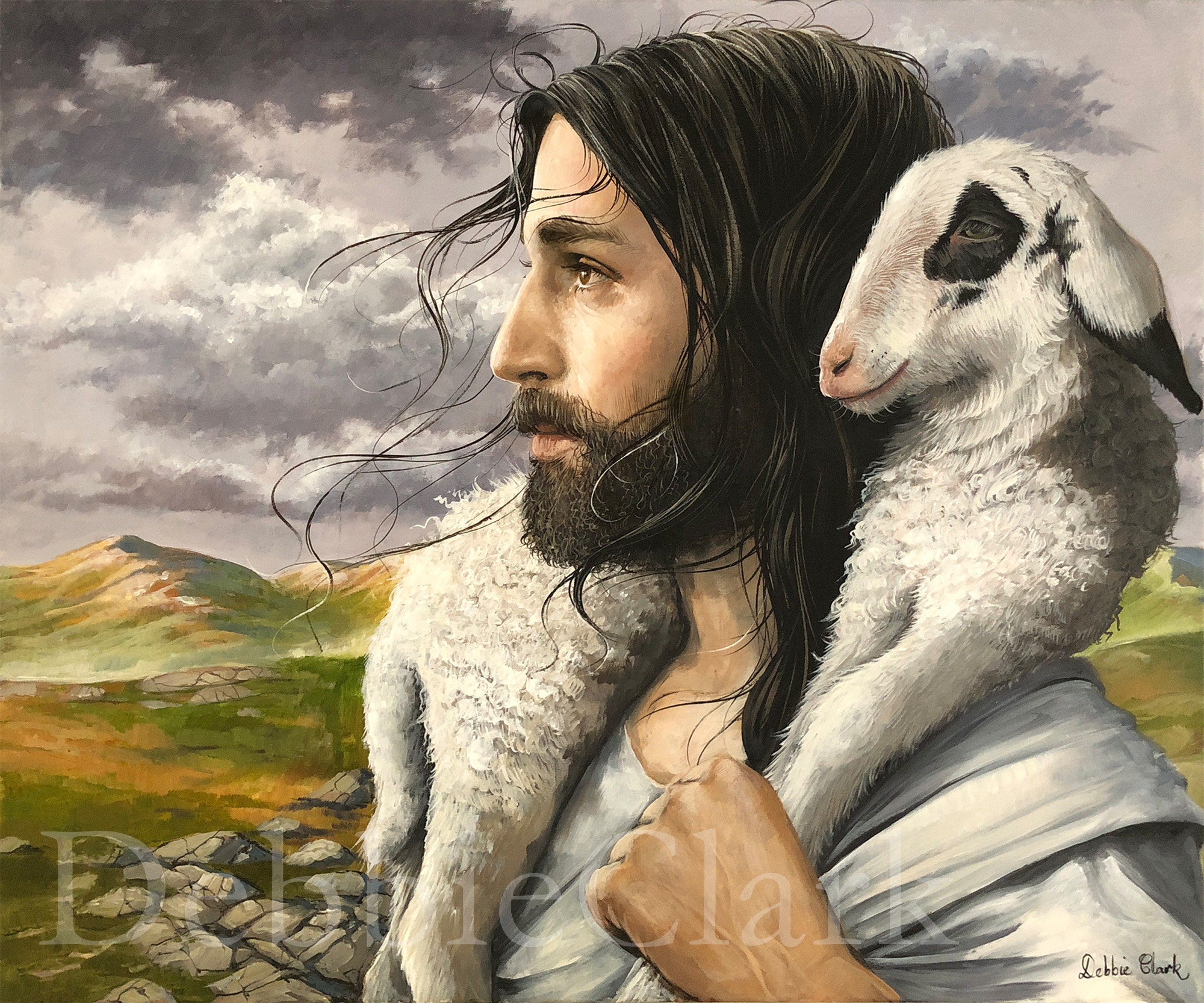 Jesus Carries His Sheep Giclee Art Print Christian Art 11 X 14 - Etsy