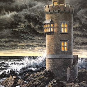 The Strong Tower Art Print - Christian Art - Limited Edition Giclee Print