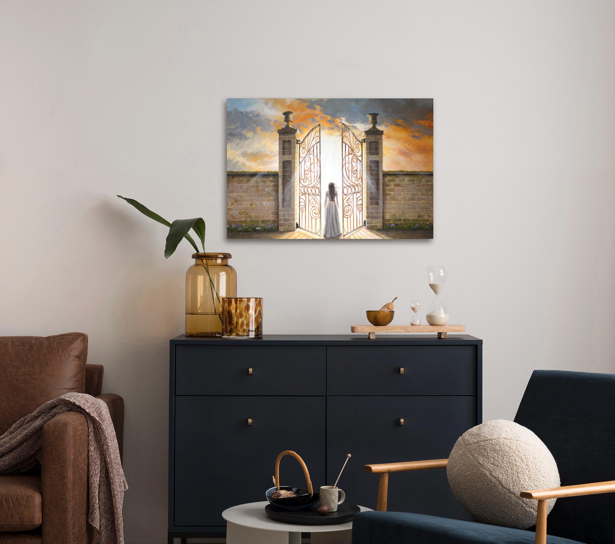 Heaven's Gates Original Christian Art - Acrylic Painting on Canvas
