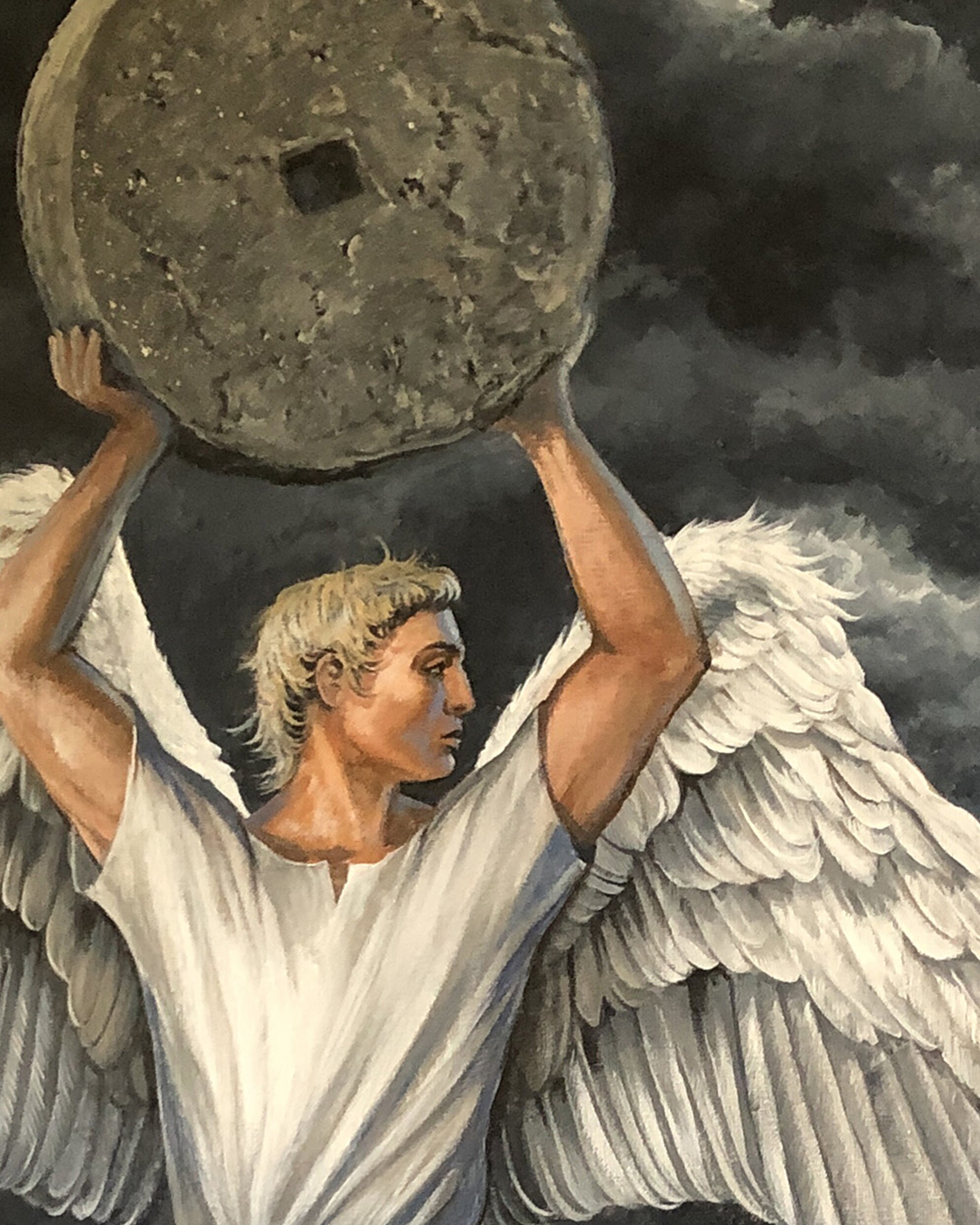 Angel With Millstone Giclee Art Print - Limited Edition - Etsy