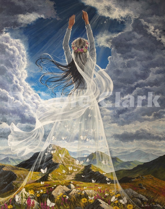 Giclee Art Print A3 - the Bride is Ready - Spiritual Art - Etsy