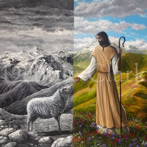 Giclee Fine Art Print - Follow Me - Jesus Christus Kunst - 11 &quot;x 14&quot;