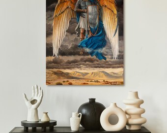 大天使ミカエル • 絵画 - Etsy 日本