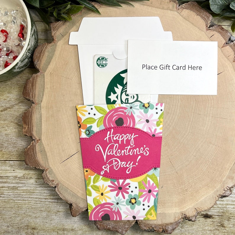 Coffee Cup Gift Card Holder for Valentine's Day Gift for Etsy