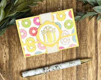 Donut Pop-Up Gift Card Holder – Birthday Cash Card Envelope
