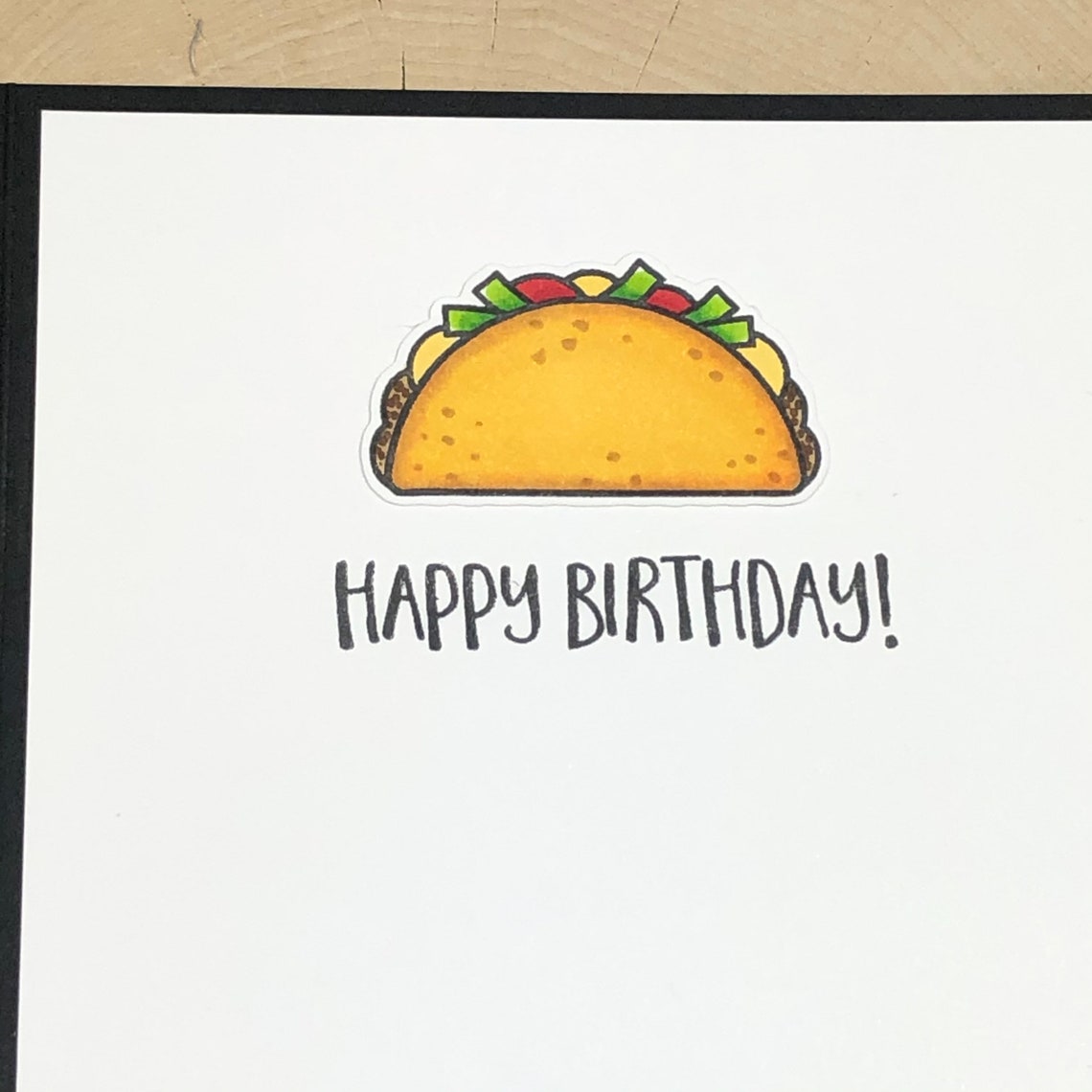 Handmade Taco Birthday Card Cute Card for Foodie Pun Card | Etsy