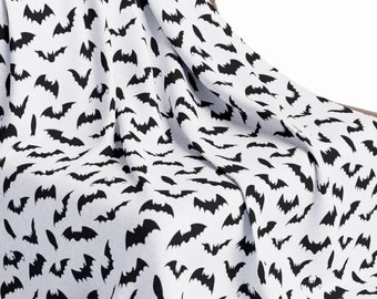 Niedliche Halloween Fledermäuse Arctic Fleece-Decke | Niedliche Halloween Schwarz Weiß Fledermäuse Halloween Decke | Halloween Geschenke |